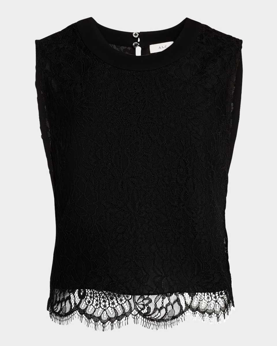 Gai Sleeveless Lace Top